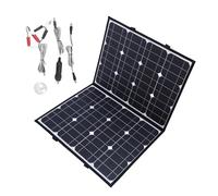 200W Foldable Solar Panel, Portable Solar Charger Kit, Monocrystalline Silicon with Dual USB Ports and Type C Output, High Efficiency Solar Panel for Camping Hiking Outdoor Activit