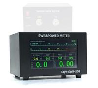 200W High Power Digital SWR Meter with 1.8-54Mhz Frequency 4.3 Inch IPS Color Display Auto Shut-Off and Fine-Tuning Capabilities