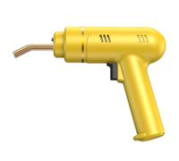 200W Hot Stapler Rechargeable 5000mAh DC Plastic Welding Machine Bumper Repair Kit Soldering Iron for Plastic Car Bumper Repair Professional Powerful(Yellow)