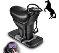 200W Indoor Horse Riding Machine, Electric 3D Simulation Fitness 20 Speeds, Capacity 330lbs, One-touch LCD Display, Aerobic Equipment for Waist, Legs, Hips