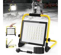 200W LED Work Light, 22000LM, 6500K Cold White-Dimmable Portable Floodlight | IP66 Waterproof, 120° Beam, 3m Cable with Switch - Outdoor LED Work Light & Flood Lights Outdoor for Workshop & Garage
