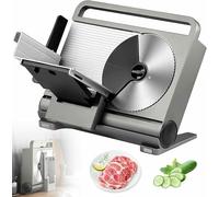 200W Meat Cutter Machine Commercial 1-15mm Electric Meat Slicer, Foldable Electric Meat Slicing Shredding Cutting Machine for Family Commercial Use, Child Lock Design