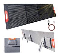 200W Monocrystalline Solar Panels for Camping RV, Home, Outdoor - Briefcase-Style Foldable 20V Waterproof Solar Panel Kit with USB Outputs Multi-Connector - Portable Off Grid Solar Power System Kit