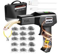 200W Plastic Welder Kit, 5000mAh USB Rechargeable Wireless Plastic Repair Kit with 1050 PCS Hot Staples, Portable Cordless Car Bumper Repair for Plastics Crack Repairs