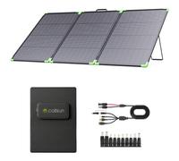 200W Portable Bifacial Solar Panel, N-type 16BB Solar Cells | Foldable solar panel for portable power station, ideal for camping, outdoor, garden, balcony, living room