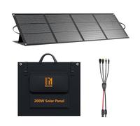 200W Portable Folding Solar Panel 24V 8.33A (for UK) | Mesuvida Foldable Solar Panel ETFE Coated IP68 Waterproof, for Emergency, RV, Camping and Power Shortages, for Power Station