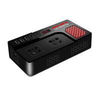 200w Power Inverter Dc 12/24v To 220v Ac Vehicle-Mounted Converter, With 4usb Charging Port And Dual Ac Socket For Mobile Phones And Laptops (12/24v Universal)