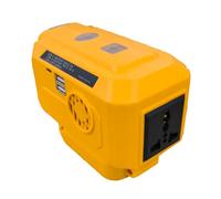 200W Power Inverter for DeWalt 18V 20V, DC 20V to AC 110-120V Battery Inverter, Portable Power Source, Convert to 230V AC + dual USB/Type C + 200LM LED Light (Tool Only)