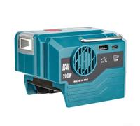 200W Power Inverter Generator with Adapter for BOSH 18V Lithium Battery, Outdoor Camping Portable Generators Converter Power Station, DC to AC 110V-220V, with USB-A & Type-C Port(BS-220V)