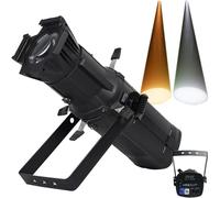 200W Stage Spotlight, LED Follow Spot Lighting, DMX512/Manual Control, Aperture Adjustment for Theaters, Parties, Stages, Bars