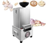 200w Stainless Steel Dry Garlic Peeler Machine + Carrying Handle, 25kg/H Electric Garlic Peeling Machine, Removable for Cleaning, for Canteen, Restaurants