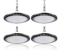 200W UFO LED High Bay Light，4 Pack Garage Light 30000LM 6000K Super Bright Industrial UFO Lamp IP66 Waterproof Daylight White LED Warehouse Lighting Shed Lighting for Workshop Warehouse Factory