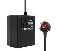 200W Voltage Converter Step Down Power Transformer, 220v/240v to 110v/120v UK Plug, Intelligent Adapter Travel Power Adapter for WIFI, Power Bank, POS Machine