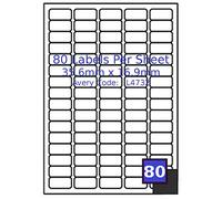 200x 80 Labels Per Sheet A4 Address Labels Sticky Self Adhesive Peel Out Notes Paper Ideal for Inkjet Copier Laser Printer