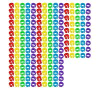 200x Assorted Colors Bird Paw Rings Species Identification 8mm Flight Training Rings Chabozula Love Bird Opening Clip