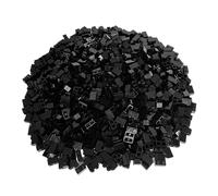 200x Lego Black 1x2 Bricks Super Pack