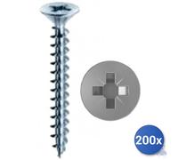 200x Self-Tapping Screws Panelvit&Reg; Mustad Inox A2 Aisi 304 Chipboard Head