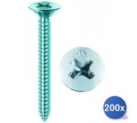 200X Self-Tapping Screws White Zinc Coating Tsp Ph E-100 5.5X32