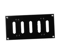 200x100mm (8x4") Black Sliding Grille Made of Sheet Steel - White Ventilation Grille Exhaust Grille