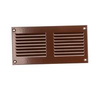 200x100mm / 8x4" inch Brown Metal Air Vent Grille Cover with Insect Mesh - Ventilation Cover