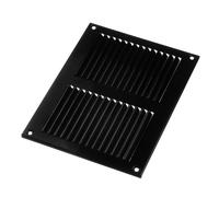 200x150mm Black Ventilation Grille Insect Protection Exhaust Air Supply Metal