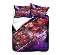 (200x200cm 78x78in, One size) y1076 Bed Sheets 3D Print Marvell Hulk Iron Man Captain US Bedding Set,Duvet Cover Bed Set Boys Adult Bedding Sets,The Avengers Bed Set Bed Sheets vvb