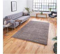 (200x290cm) Sierra 9000 Shaggy Rugs in Beige High Dense Soft Polypropylene Mats