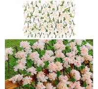 200x40cm Expanding Artificial Ivy Fence Screening，Expandable Privacy Panel, Realistic Faux Leaf Trellis for Balcony, Patio & Garden, Decorative Outdoor Fencing for Backyard, Easy to Install (2, D)