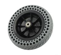 200x50 Solid Hub Wheel 8 Inch 655g Lightweight Design | Wear-resistant rubber plastic blend, thickened construction, long-lasting durability, black and grey finish
