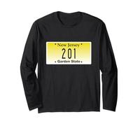 201 Area Code New Jersey Hoboken Bayonne Union City Hometown Long Sleeve T-Shirt