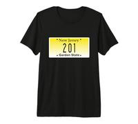 201 Area Code New Jersey Hoboken Bayonne Union City Hometown Premium T-Shirt