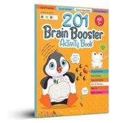 201 Brain Booster Activity Book - Fun Activities and Exercises for Children Tracing & Pattern, Colors & Shapes, Maze