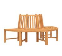 (201 cm) vidaXL Tree Bench Garden Bench Wooden Bench Chair Half Round Solid Wood Teak