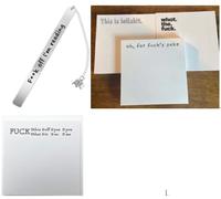 201 Pcs Funny Bookmark Set, 1 Book Mark with 200 Funny Sticky Notes, Book Marker Accessories for Bookish Reading Lovers Reader Boys Girls Friends Students