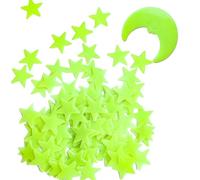 201 Pcs Stars and Moon Glow in The Dark Stickers,Glow in The Dark Stars Ceiling,Removable GlowStars,Reusable Ceiling Star,Star and Moon Wall Stickers,for Kids Bedroom,Baby Room Nursery