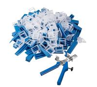 201-Piece Tile Leveling System 1mm Clip Wedges & Reusable Crimping Pliers & Wedges - Floor & Wall Tile Spacer Tool