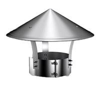 201 Stainless Steel Chimney Cap 80mm 90mm 120mm 150mm 300mm Thickened Cone Top Chimney Cap Rain Cover Easy Installation for Homes and Restaurants Exhaust Pipe Vent(160mm)