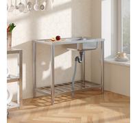 201 Stainless Steel Commercial Sink with Drainboard