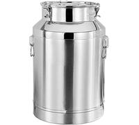 201 Stainless Steel Milk Can 4-8L Small Capacity Milk Bucket Water Jug Wine Pail Barrel Tea Canister Tote Jug for Liquid Storage Container Tank,4L