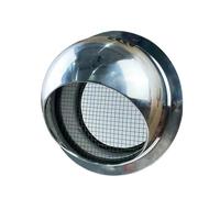 201 Stainless Steel Range Hood With Dedicated Oil And Smoke Proof Mesh Ventilation Opening, Single Mesh Without Louvers, Anti Sticking And Windproof Cover, 1 Piece(6 inches)