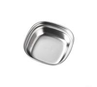 201 Stainless Steel Sauce Dish Designed for Grilling Purposes, Suitable for Multiple Sauces with One to Four Compartment Variants (sliver-A)