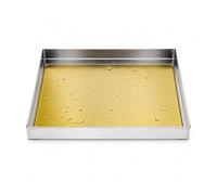 201 Stainless Steel Tray, Heavy Duty Utility Drip with Raised Edges, Multipurpose Catch for Coffee Machines, Plants, Beverage Dispensers, Kitchen Countertops & Equipment(50x50cm/20x20")