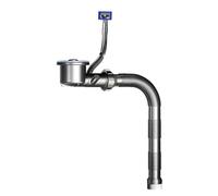 201 Steel Single Unit Kitchen Sink with Advanced Control Device Modern Single Compartment Component High Capacity Permanent Rustless Sinks for Home
