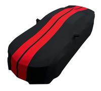 2010-2023 Camaro Ultraguard Sport Series Stretch Satin Indoor Car Cover - The Ultimate Custom FIT : Black with Red Stripes