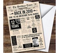 2010 Newspaper Any Age Any Year You were Born Facts Personalised Birthday Card | Any Age Any Year Personalised Birthday Card | Milestone Birthday Card | Facts from The Year You were Born