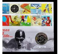 2010 The Countdown to 2012 London Sport The Games Spring to Life £5 Coin/Stamps Cover - First Day Cover