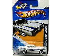 2011 HOT WHEELS 1969 PONTIAC GTO JUDGE POLICE DIE CAST CAR 165/247 AND 5 OF 10 IN SERIES