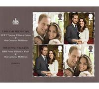 2011 William and Kate, Royal Wedding Stamp Miniature Sheet (Mini Sheet)