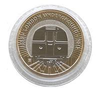 2013 150th Anniversary London Underground Train PROOF £2 Coin with Capsule Coin Holder (London Underground Train)