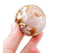 2013 Agate Ore Raw Stone Healing Crystal Ball for Feng Shui, Meditation, Reiki, Christmas Decor and ation,45~50cm(40~45cm)